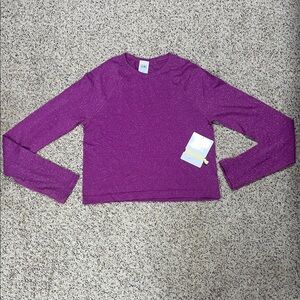 Athleta Girl Glittery Magenta Top